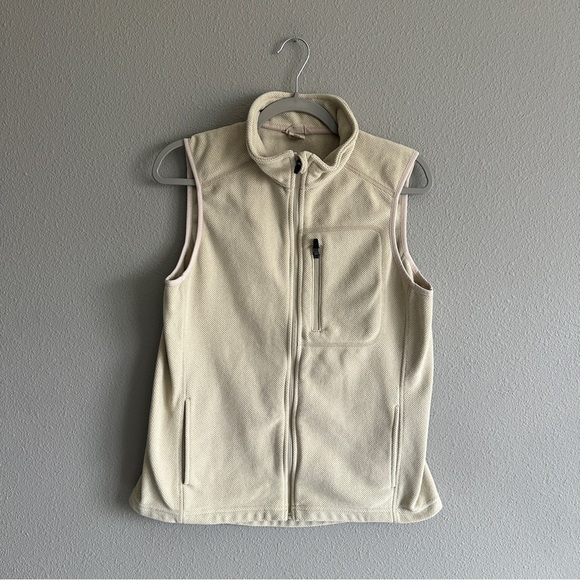 Duluth Tradjng Co. Cream Fleece Zip Vest Medium - Picture 1 of 11